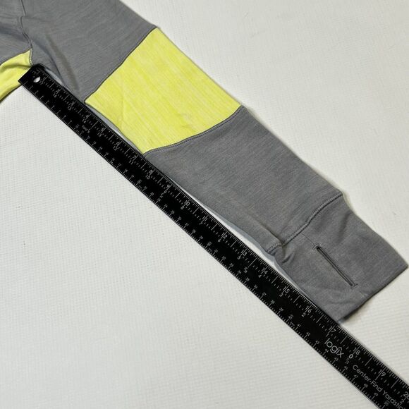 Footjoy Womens Golf Hoodie Sweatshirt, Side Zip Pocket Size XS Gray Yellow NEW - Picture 8 of 15